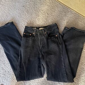 Levi's Women's Black Wide-Leg Flare Jeans